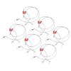 6pcs Stainless Steel Fishing Leader Rigs Fishing Wire Fishing Rigs with Snap  Perch