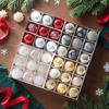 Christmas Tree Ornament Set: Nine Painted Macaron Candy Color Irregular Balls