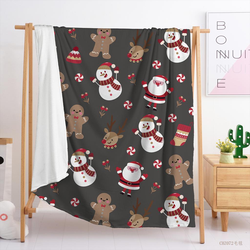 Christmas themed blanket print wish flannel blanket blanket
