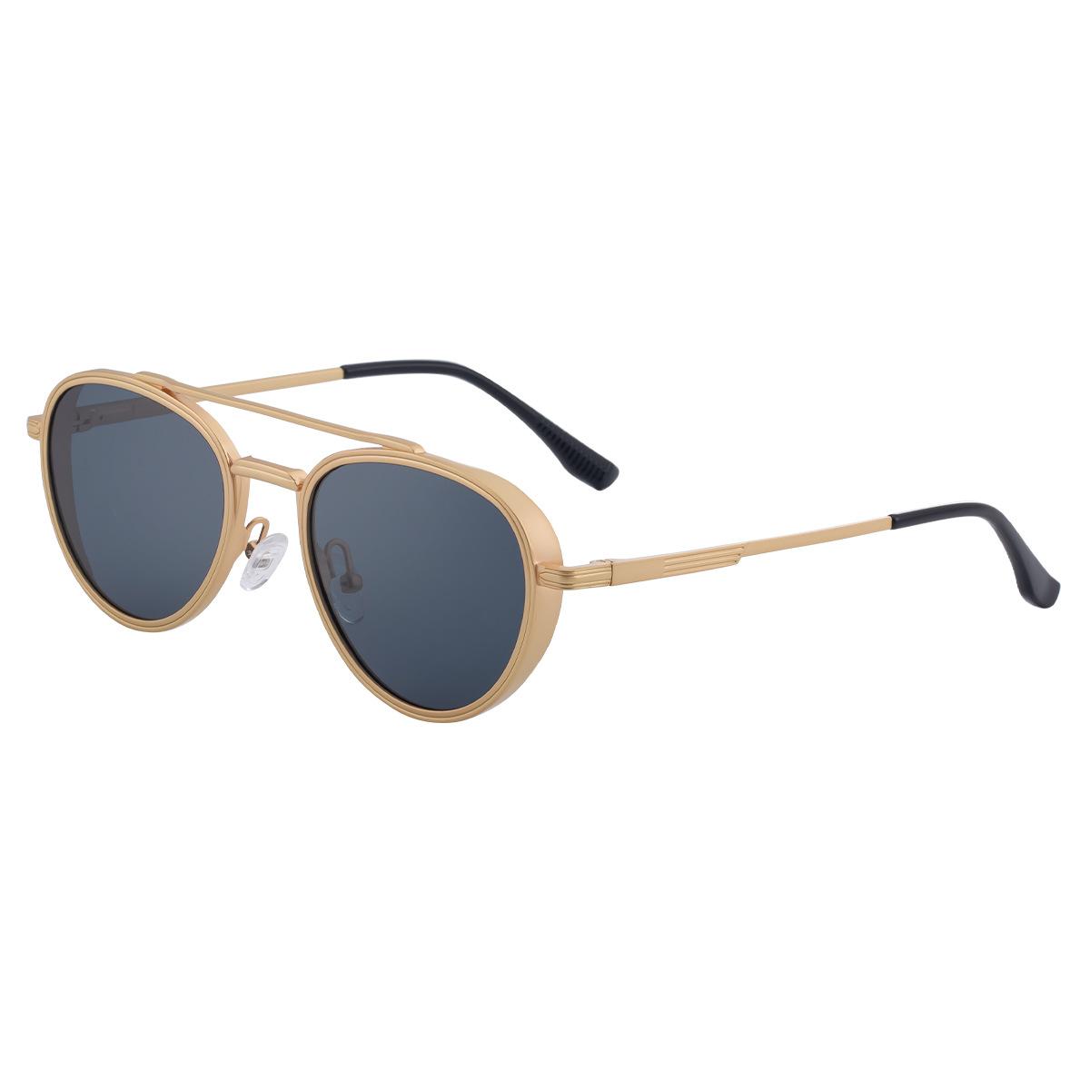 

JYL TS Men s Round Steampunk - UV-Protective Trendy Sunglasses KSL-98291 c-3210 сірий колір деві