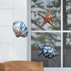 1 Set Küsten-Wanddekoration Holz Meeresschildkröte Muschel Seestern Wanddeko Rustikal Fisch Meeresleben Wandkunst für Zuhause Wohnzimmer Strandhaus