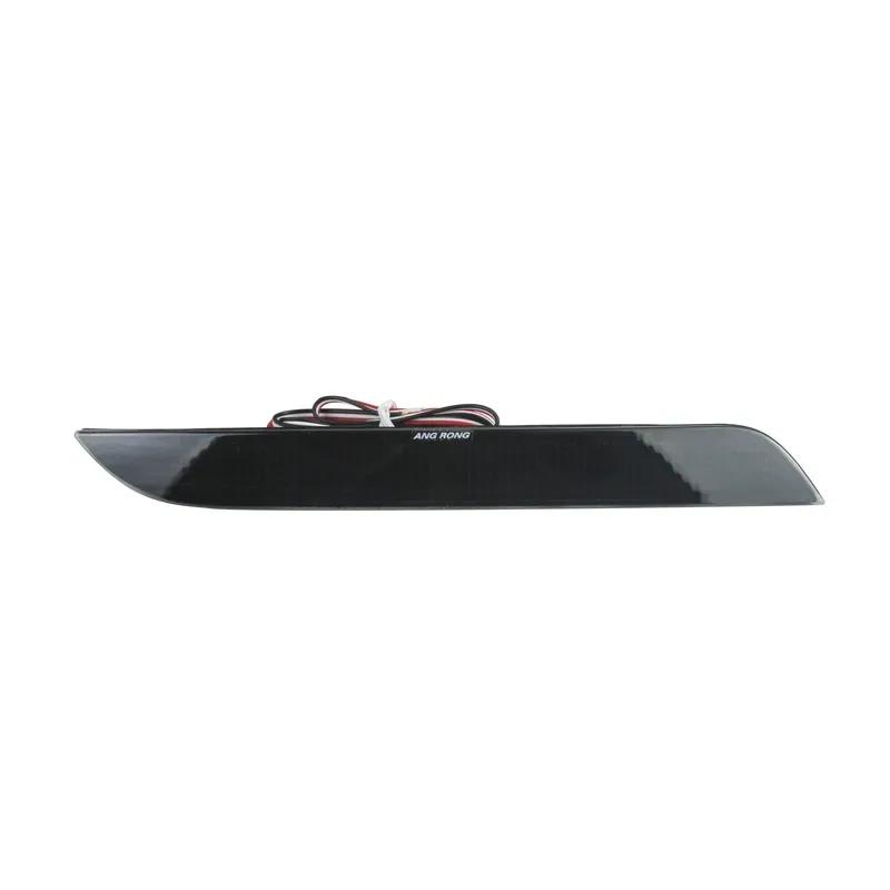 ANGRONG Black Lens LED Rear Bumper Reflector Brake Reverse Light For BMW 5 Series F10 F11 F18