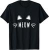 Meow Cat Lover Gato Kitten House Tiger Cat T-Shirt