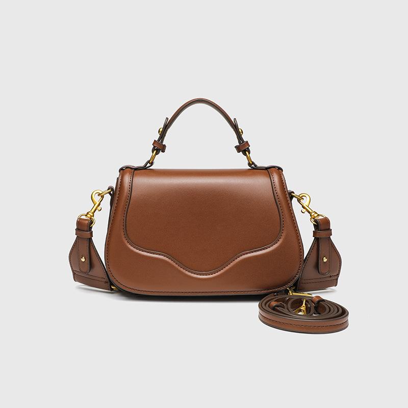 2025 Small Women Shoulder Bags Handbags Excellent PU Leather Saddle Bag With Two Straps Fashion Branded Crossbody Bag For Ladies Purse