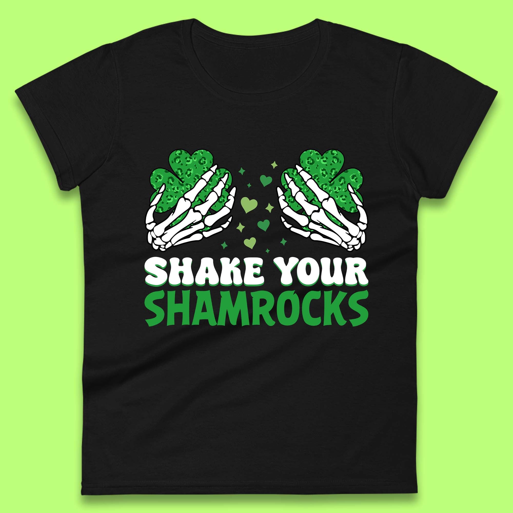 Shake Your Shamrocks Saint Patrick Womens T-Shirt Mens Tops Tees Unisex S