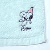 Nishikawa Snoopy Face Made with Untwisted Yarn for a Fluffy Towel with Embroidered Made in Light 75th Anniversary Towel, 34x80cm, Washable, 100%