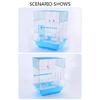 2 Pack Bird Water Dispenser for Cage Parakeet Feeder and Drinker Set for Parrot