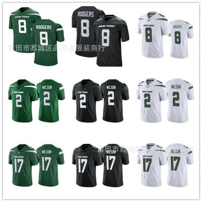 New York Jets Aaron Rodgers 8 Koszulka Piłkarska Bawełniana Koszulka Sportowa Performance Męska Damska
