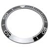 Watch Bezel Insert 41.5mm Ceramic Watch Bezel Ring Repair Replacement Accessory for Watchmaker Black Base White Digit