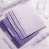 5PCS A4 Side Opening Gradient Folder A4 Pull Rod Data Test Paper File Folder Bag Desk Organizer Office Students Storage Supplies
