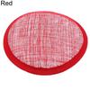 Women Sinamay Cocktail Hat Fascinator Round Base Millinery DIY Craft Accessory