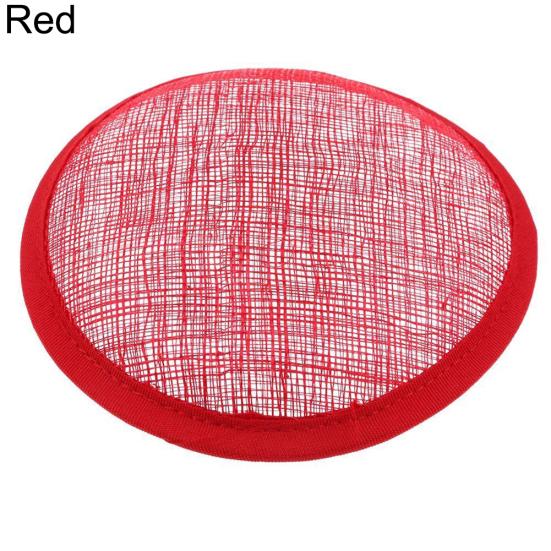 Women Sinamay Cocktail Hat Fascinator Round Base Millinery DIY Craft Accessory