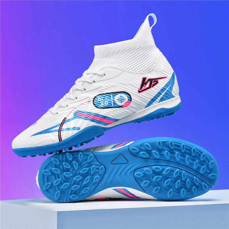 Stylish  Men's Soccer Boot Large Size 32-46 TF/FG Fast Soccer Sneakers Teenager Outdoor High Top Men Football Shoes Cleats