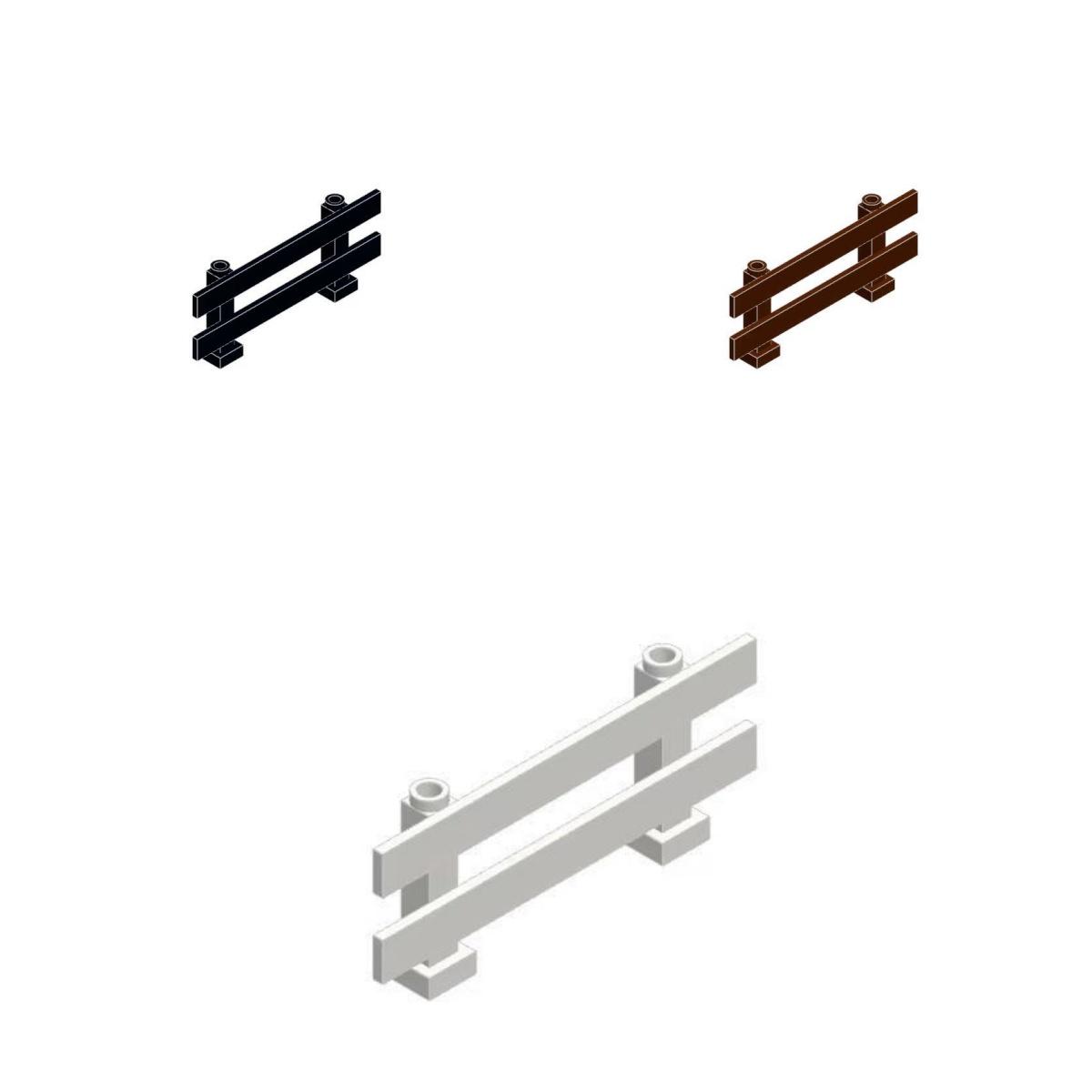 

10PCS MOC Parts 6079 Fence 1x8x2 2/3 Rail Handrail Bar Construction Bricks Blocks Creativity Works With featuring City Street View 10pcs