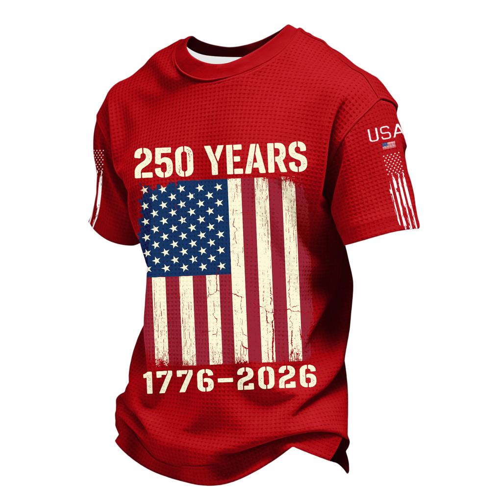 Men's Casual Round Neck Short Sleeve T-Shirt