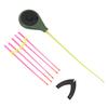 Kit Canna da Pesca su Ghiaccio Mini Canna da Pesca su Ghiaccio con Punta Sensibile Attrezzatura da Pesca Portatile per Pesca Invernale 14cm