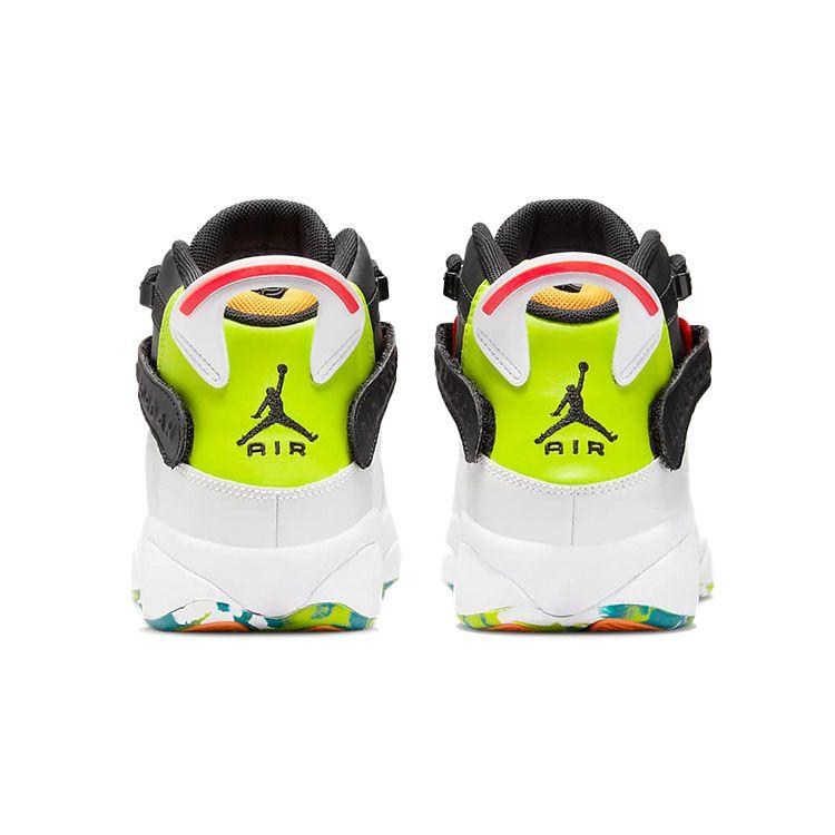 Air Jordan 6 Rings GS His Airness Nero Bianco Arancione Team Arancione Kumquat 323399-038