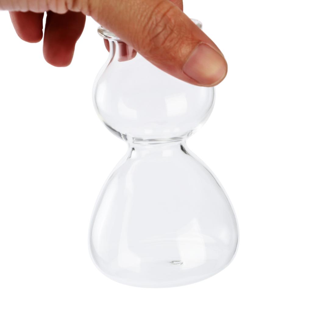 2 Pcs 120ml Clear Absinthe Cup Professional Crystal Wine Glass Layered Gourd Dark Bomb Vermouth Cocktail Glass Vodka Shot Glass