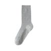 5 Pairs Boneless White Socks Women's Mid-calf Socks Autumn and Winter Cotton Tide Grey Double Needle Anti-pilling Long Stacked Socks