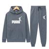 2024 Herbst und Winter Neue Sportarten Personalisiertes Muster Gedruckt Lässig Einfarbig Hoodie Set Paar Set Jogging Set