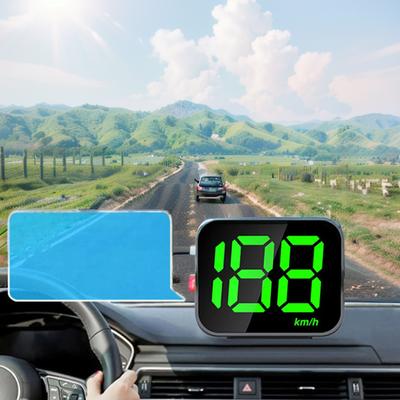 Car GPS HUD Big Font Digital Speedometer Speed Real Time Display Digital Speed Meter Gauge Windshield Projector Auto Electronics