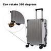 SHANOER Suitcase Handle, Telescoping Handle, Replacement Drawbar for 20-inch Suitcases, Aluminum Alloy, Silver & Black, R001#