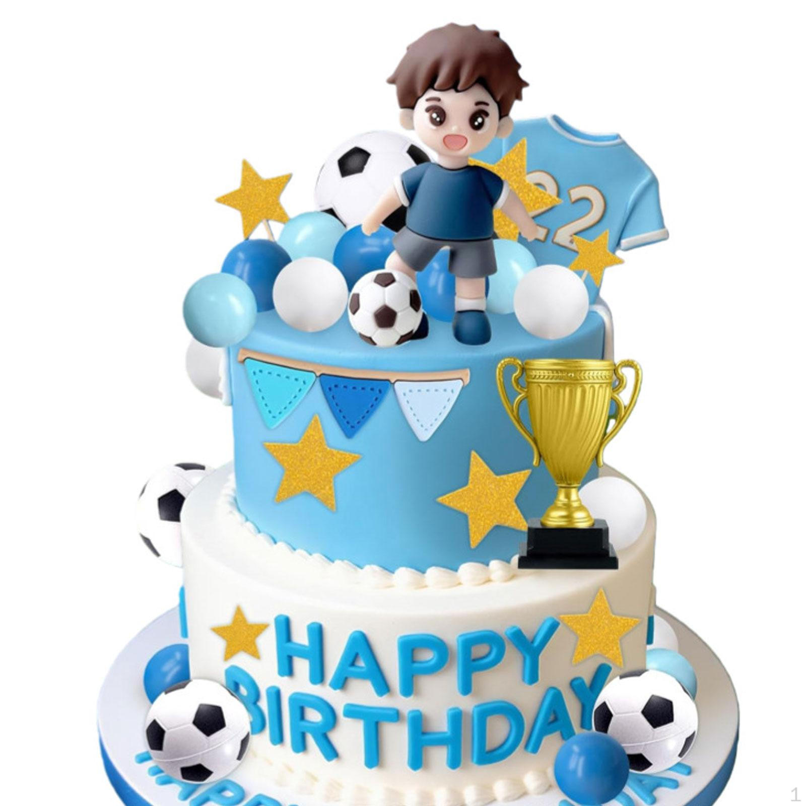 

29x Soccer Cake Toppers for Decorating Birthday Holiday Baby Shower