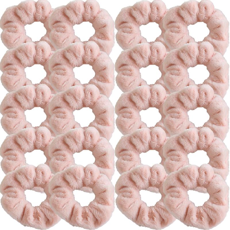 Korean Style Plush Candy Color Hair Ring Woman Cute Sweet Fashion Scrunchie Hair Accessories