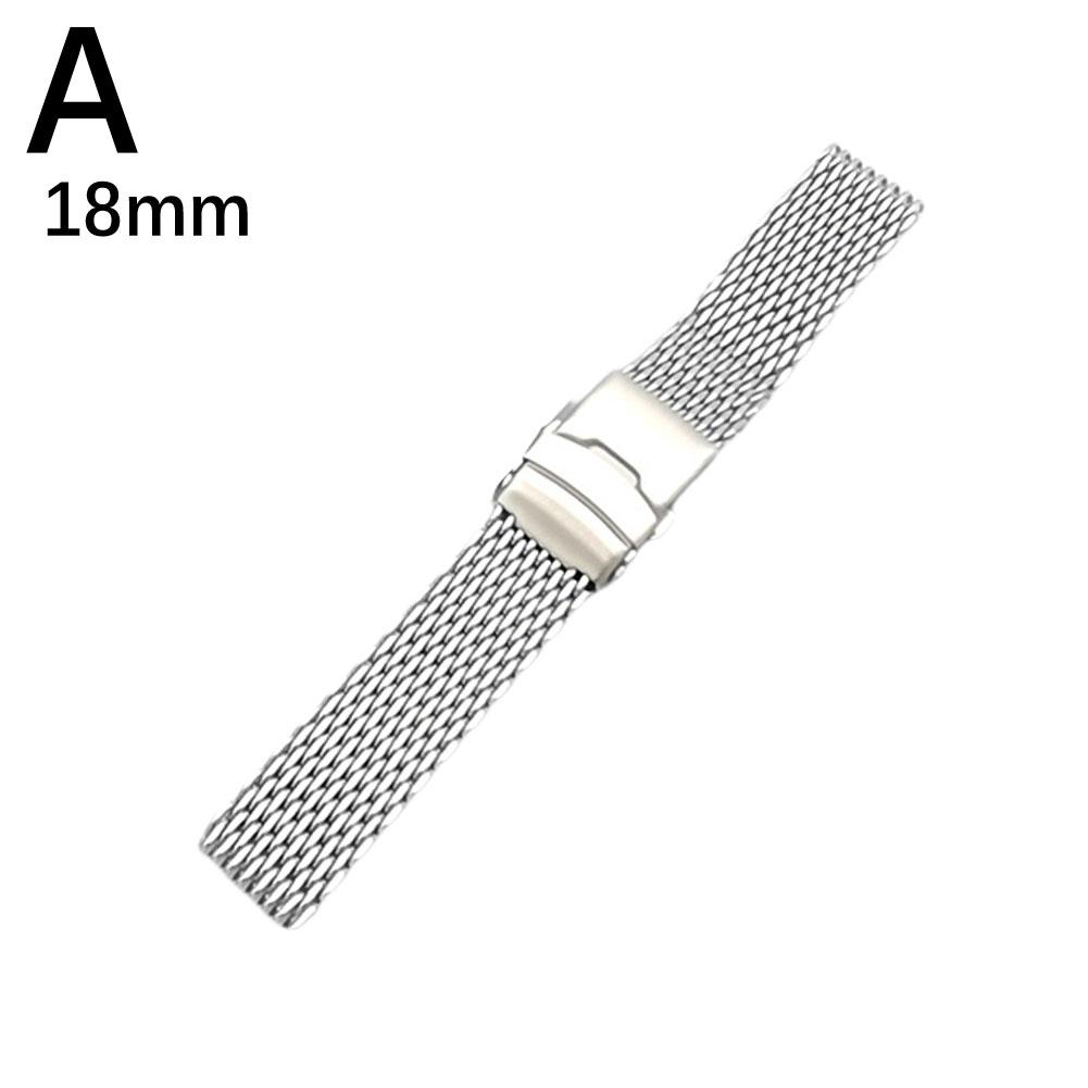 

Steel Dive Shark Mesh for Milanese Watch Bracelet Strap Band Weaving Double Snap Strap Watchband Watch Replacement Parts