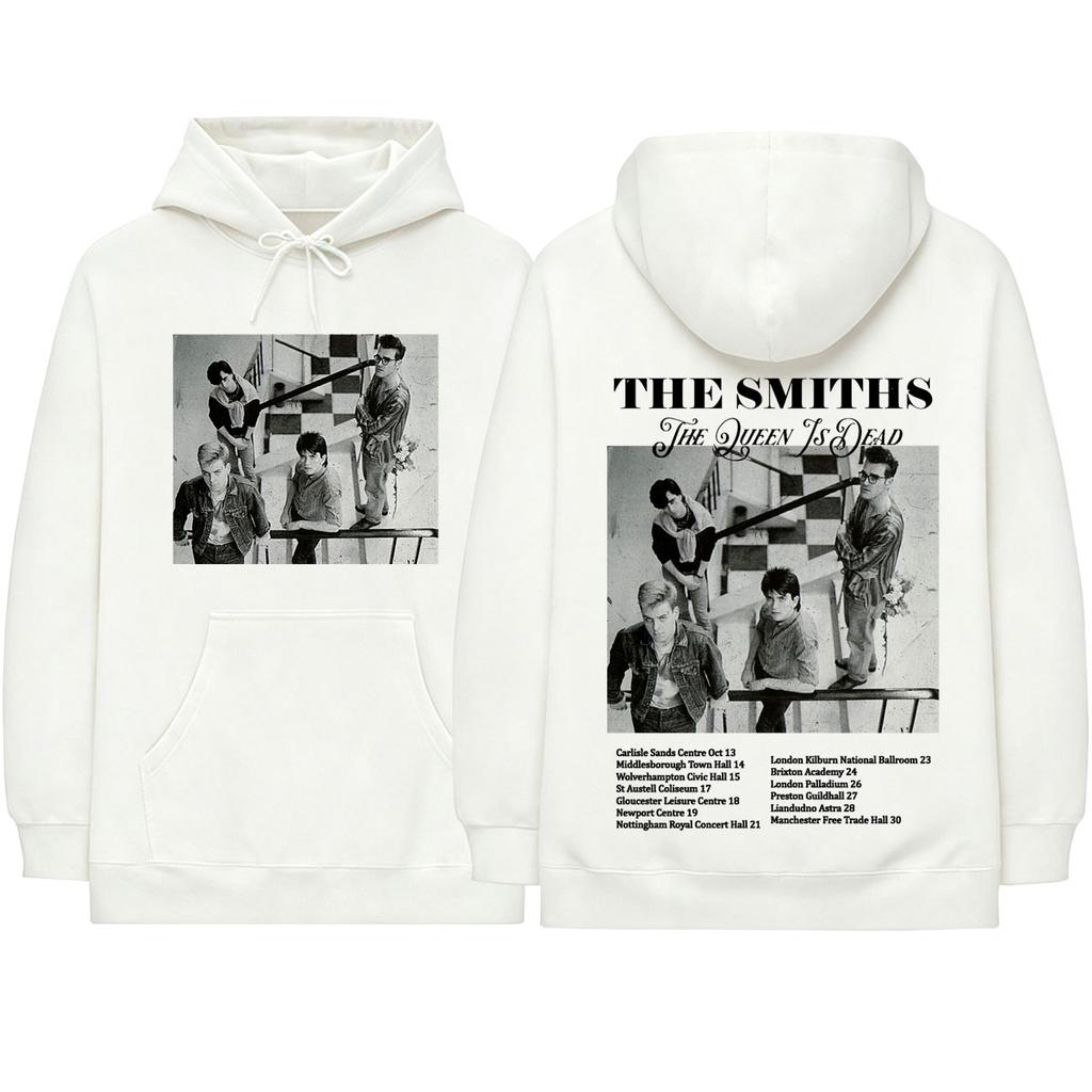 Rock Band The Smiths The Queen Is Dead Hoodies 1986 Tourdaten Morrissey Pullover Herren Damen Kleidung Sweatshirts Streetwear
