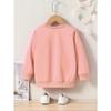 Cartoon Print Crew Neck Sweatshirt - Casual & Comfy, Perfect for Spring/Fall, Machine Washable