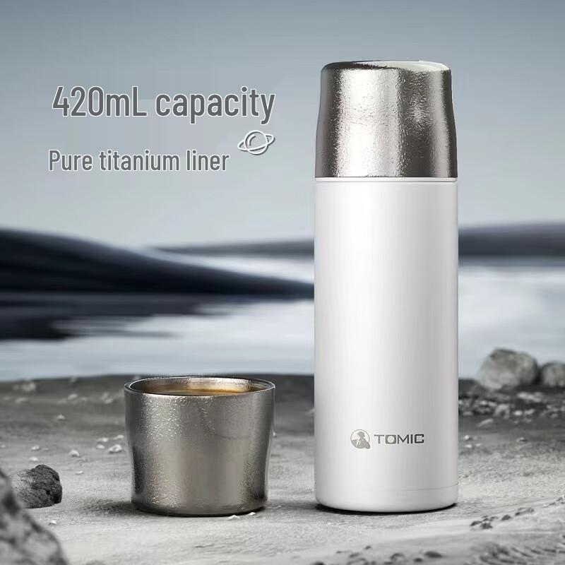 Temec Pure Titanium Insulated Tea Mug with Infuser