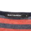 marimekko border Long sleeve one piece S Red series Women Used