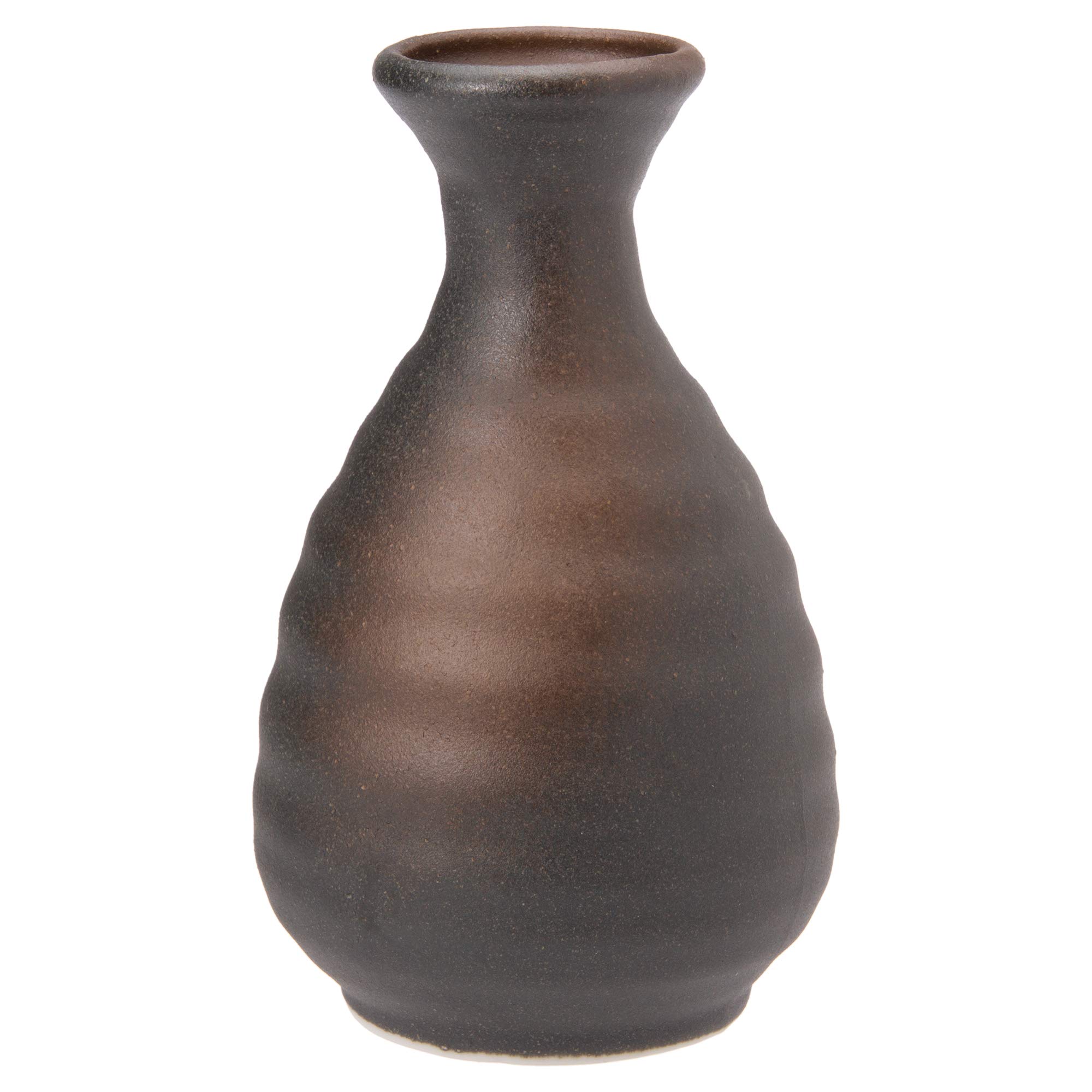 

Mino ware sake bottle 2 cups 270ml black Bizen W20166