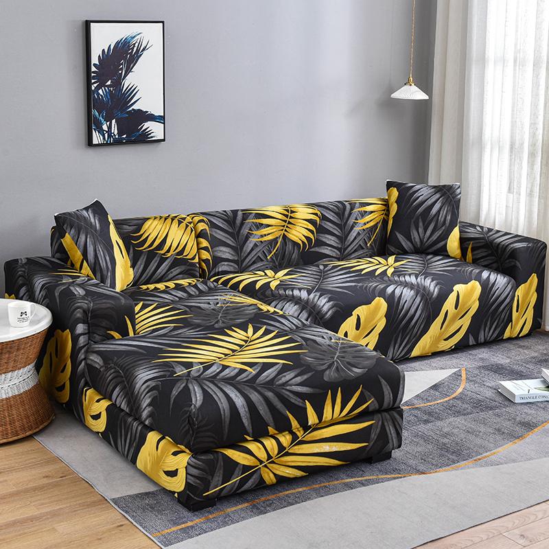 Stretch Couch Covers Soft All-Inclusive Armchair Sofa Slipcover Fitted L-Shaped, Sectional, Chaise Sofa Cover 1/2/3/4 Seater 1Pc