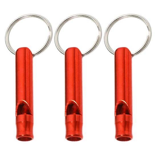 3Pcs Training Whistles Compact Size Loud Crisp Sound High Decibel Rustproof Portable Aluminum