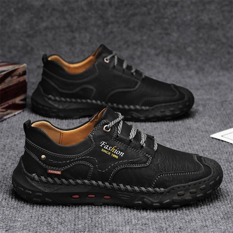 39-48 Scarpe Casual da Uomo in Pelle Fatte a Mano Morbide Scarpe da Lavoro Stivaletti alla Caviglia in Pelle Taglia Grande Mocassini da Guida Scarpe
