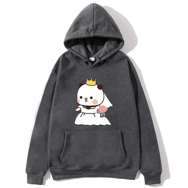 Marriage Bubu Dudu Panda Baby Bears Hoodies Women Couple Sweatshirts Kawaii Girl Boy Clothing Y2k Pullover Unisex