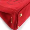 Ausgezeichnete PRADA Handtasche Canapa Dreieck Mit Logo 2-Wege Canvas Tragetasche 1BG439 Gebraucht