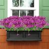 10 Teile/paket Künstliche Blume Frühling Gras Grün Pflanzen Aquatische Violett DIY Outdoor Balkon Hause Dekoration