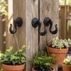 Heavy-duty Cast Iron Wall Hooks Decorative Tool Storage Rack Horticultural Hooks  Household