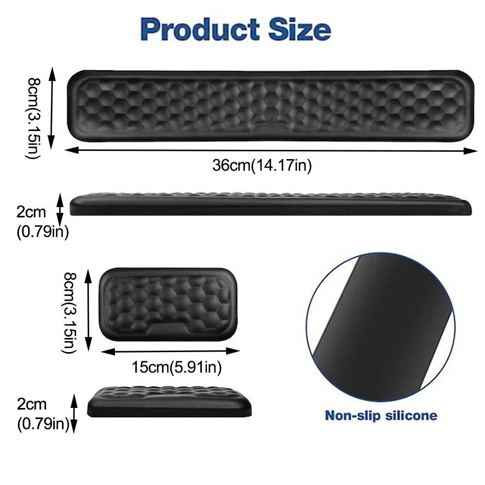 2Pcs/Set Wrist Rest Mouse Wrist Support Pad Creative Keyboard Hand Cushion  Desktop Accessories