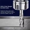 7/10Pcs Straight Shank Milling Cutter Set 4-Flute Spiral CNC Milling Tools  Metal Processing