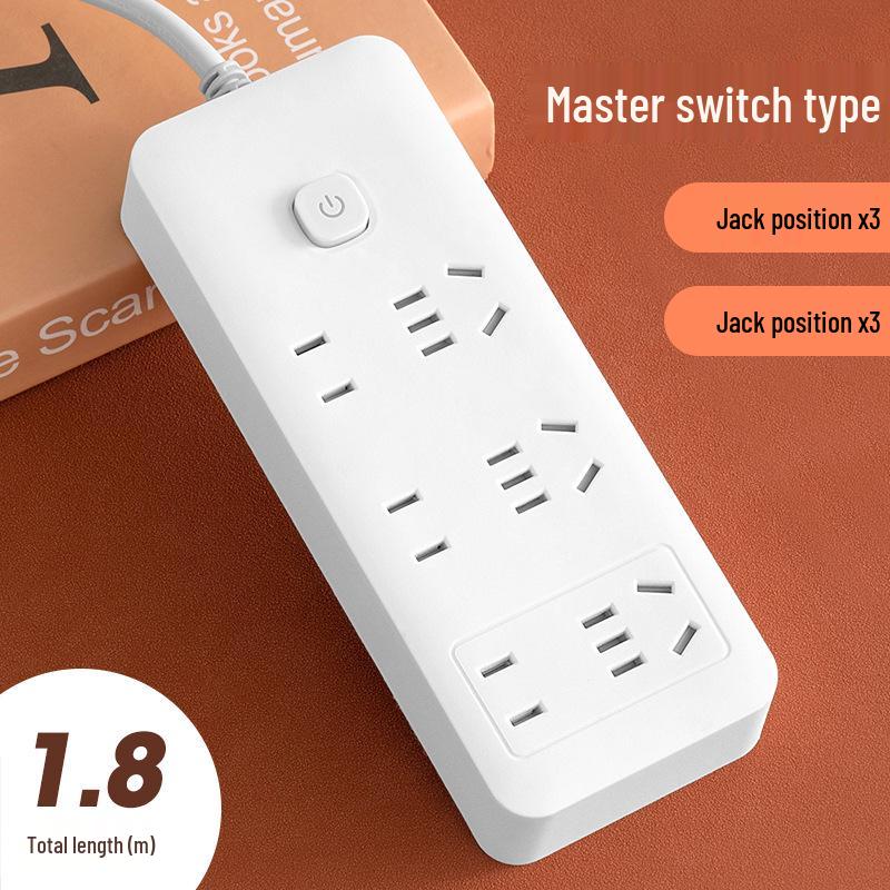 Smart USB Power Strip with Switch & Socket - New National Standard Extension Cord