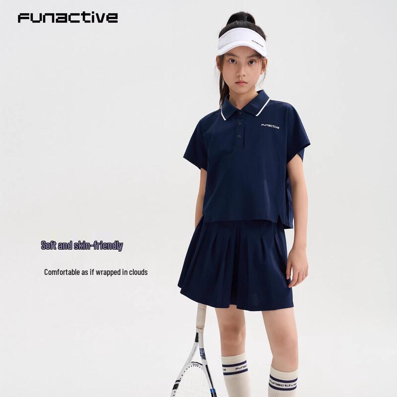 FUN ACTIVE Girl's Pleated Quick-Dry Skort