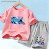 Thomas Train Children's Suit Soft Pure Polyester Tee with Vivid Train Design And Loose Shorts Cool Summer Outdoor Play Wear for Boy