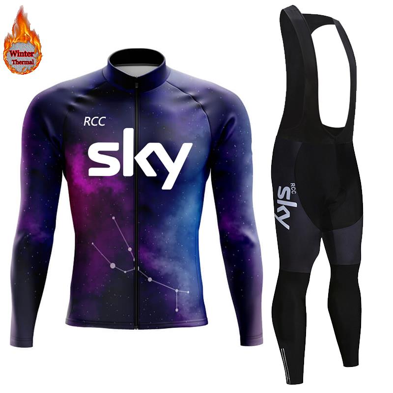 2026 Winter Warm Cycling Clothing Set Thermal Fleece Cycling Jersey Men's Mtb Clothing Man Blouse Uniform Bicycle Clothes Complete Set
