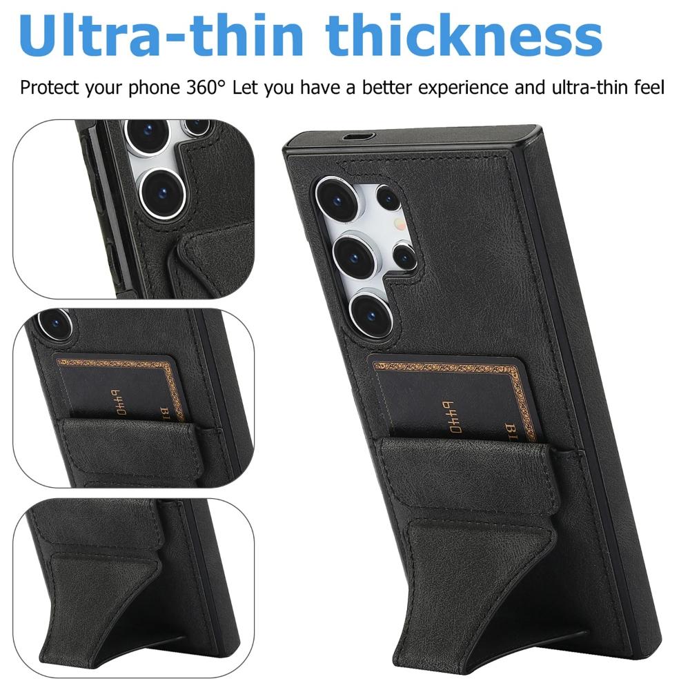 Retro Leather Phone Case for Samsung Galaxy S26 Ultra S26+S25 Edge S24 Fe S23 Plus S22 S21 S20 Note20 Card Holder Magnetic Cover