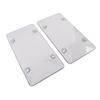 2 Stück 12x6 Zoll Kennzeichenabdeckung Klarer Schutz Kennzeichenhalter Schild Universelle Passform für US