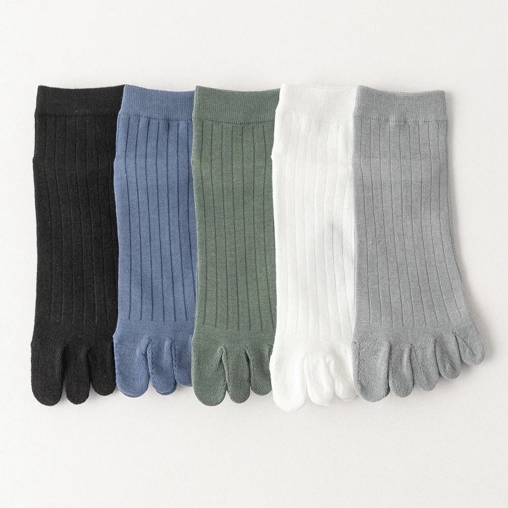With Separate Fingers Five Finger Socks Thin Cotton Toe Socks Low Cut Ankle Sports Socks  Summer